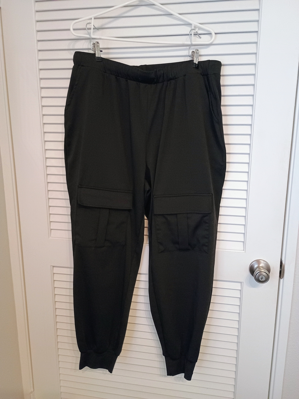 SHEIN Black Cargo Pocket Joggers for Women